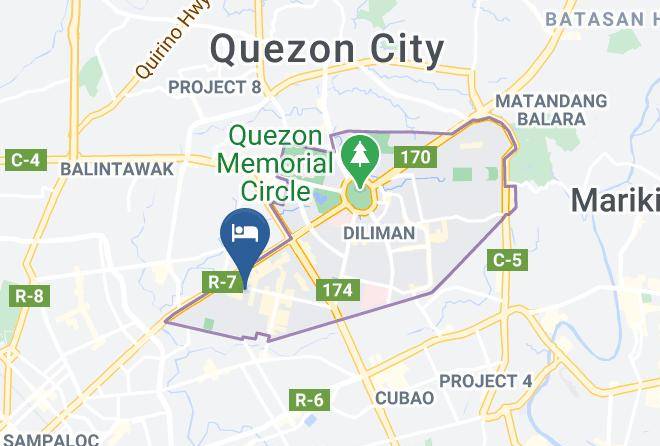 Metro Manila - The B Hotel Quezon City Maps