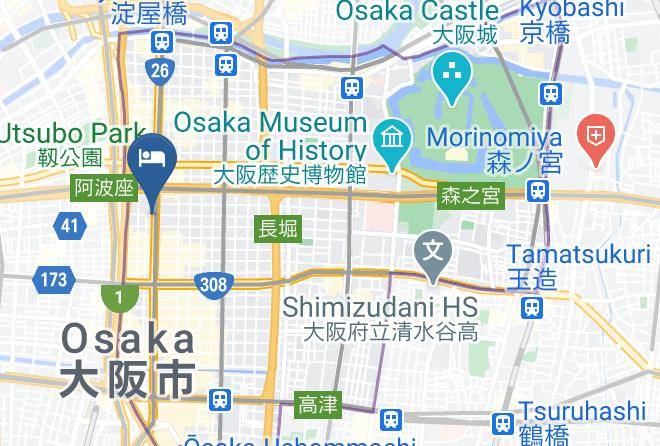 Osaka City Chuo Ward - Holiday Inn Express Osaka City Centre Midosuji Maps