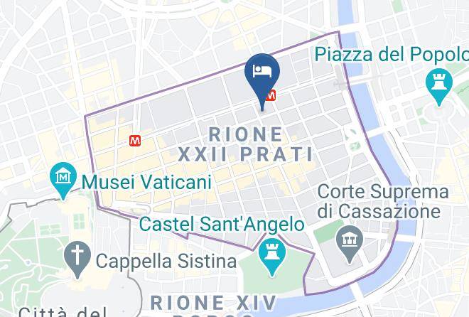 Rome - The B Place Hotel Roma Maps