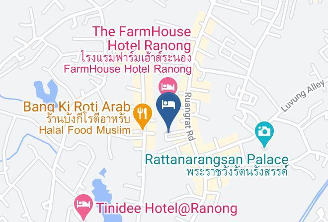 The B Ranong Trend Hotel Map