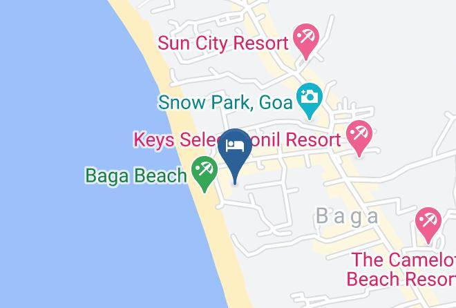 Bardez - The Baga Beach Resort Maps