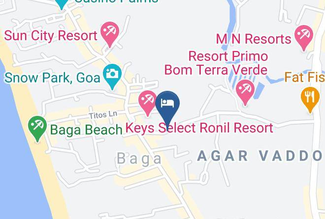 Bardez - The Baga Marina Beach Resort & Hotel Maps