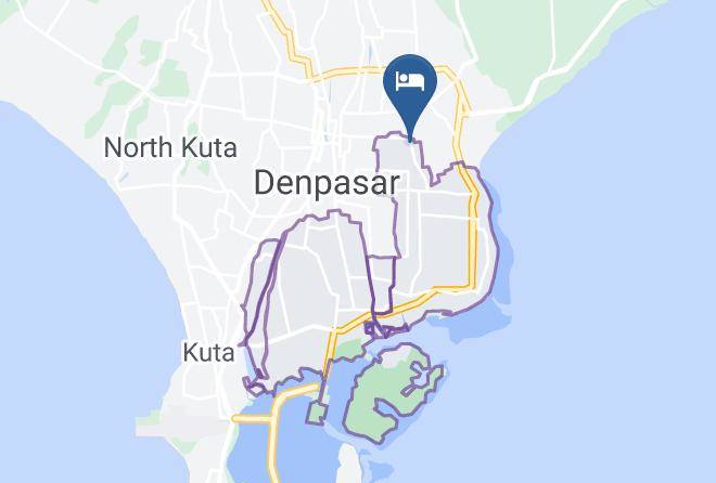 Denpasar - The Bali Rama City Hotel Maps
