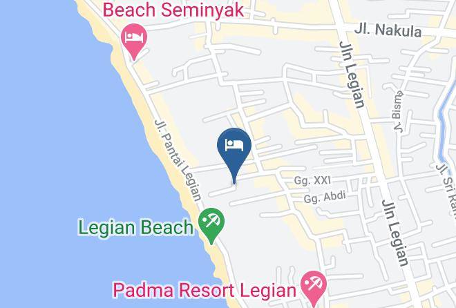 Badung Regency - The Bandha Hotel & Suites Maps