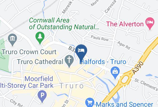 Cornwall - The Barley Sheaf Inn Truro Maps