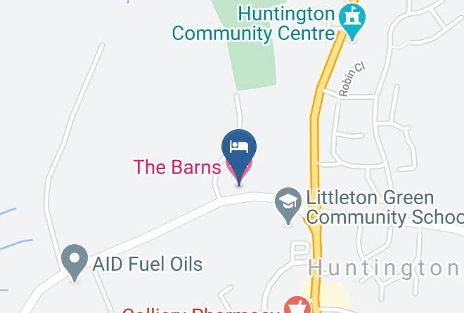 Staffs - The Barns Hotel Maps