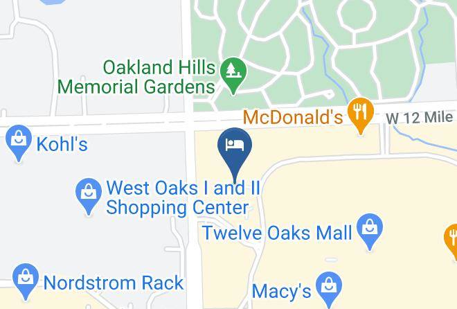 The Baronette Renaissance Detroit Novi Hotel Map