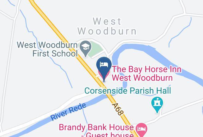 Northumberland - The Bay Horse Inn West Woodburn Maps