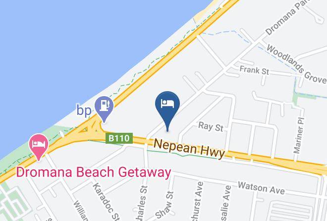 Mornington Peninsula - The Bay Motel Safety Beach Maps