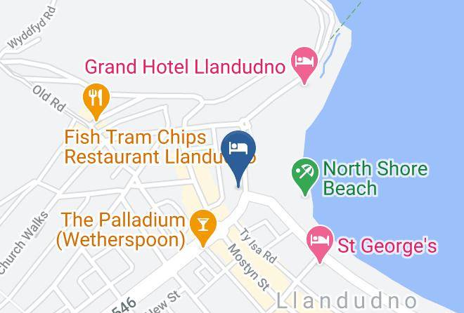 Conwy - The Baytree Hotel Maps