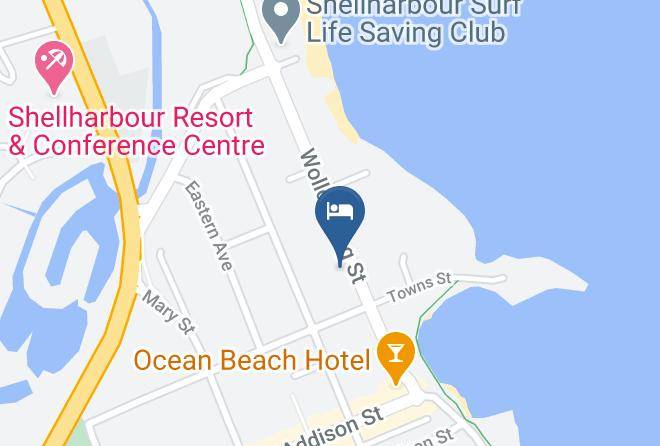 Shellharbour - The Beach B & B Shellharbour Maps