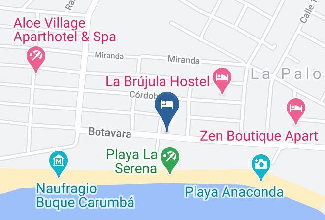 La Paloma - The Beach By Arakelian Maps