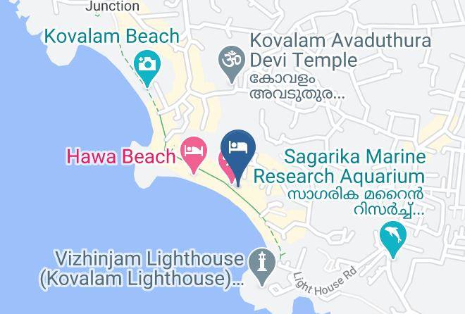 Trivandrum - The Beach Hotel Maps