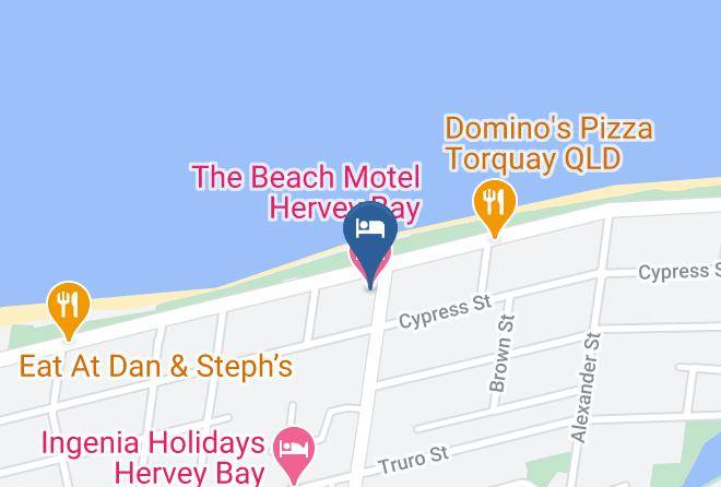 Fraser Coast - The Beach Motel Hervey Bay Maps