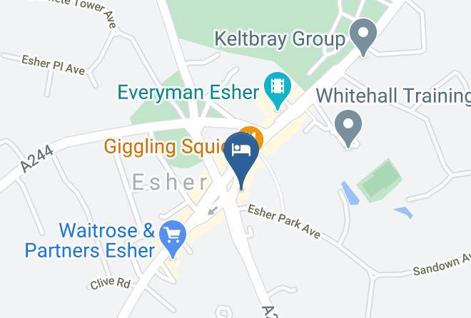 Surrey - The Bear Hotel Esher Maps