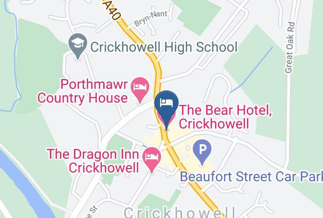 The Bear Hotel Crickhowell Map