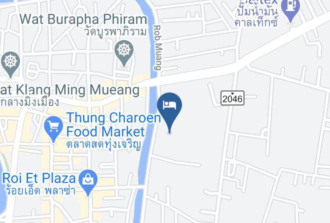 Amphoe Mueang Roi Et - The Bed Hotel Maps