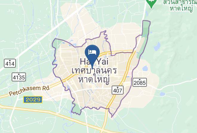 Amphoe Hat Yai - The Bed Hotel Maps