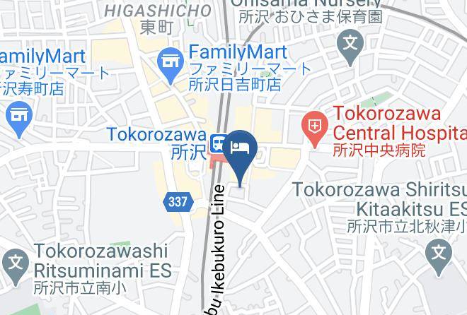 Tokorozawa City - The Bed & Spa Tokorozawa Maps