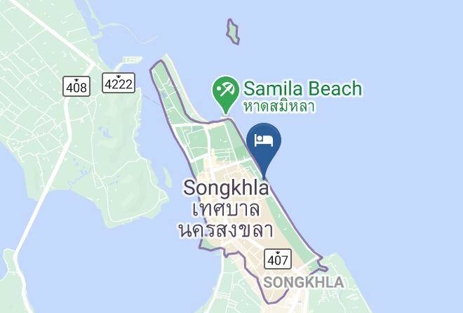 Amphoe Mueang Songkhla - The Bed Vacation Rajamangala Hotel Maps