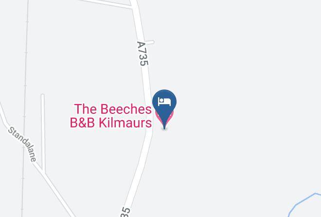 East Ayrshire - The Beeches B&b Kilmaurs Maps