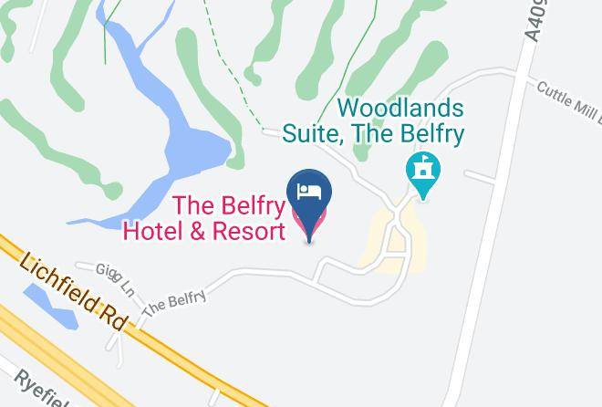 The Belfry Hotel & Resort Map
