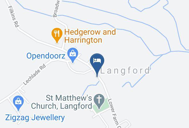 Oxon - The Bell Inn Langford Maps