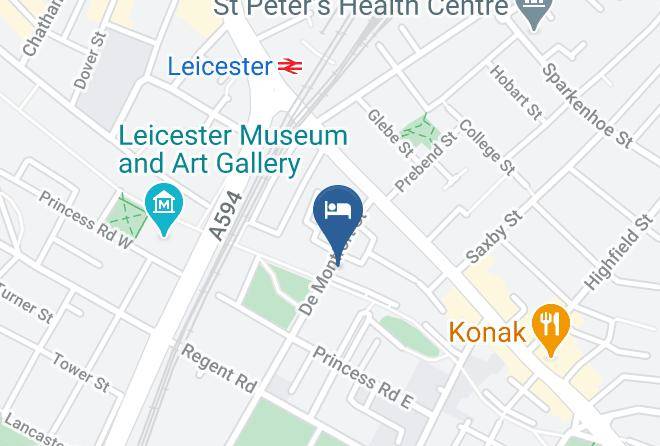 Leicester City - The Belmont Hotel Leicester Maps