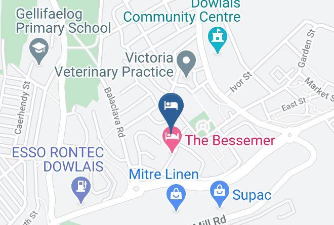 Merthyr Tydfil - The Bessemer Hotel Carvery And Grill Maps