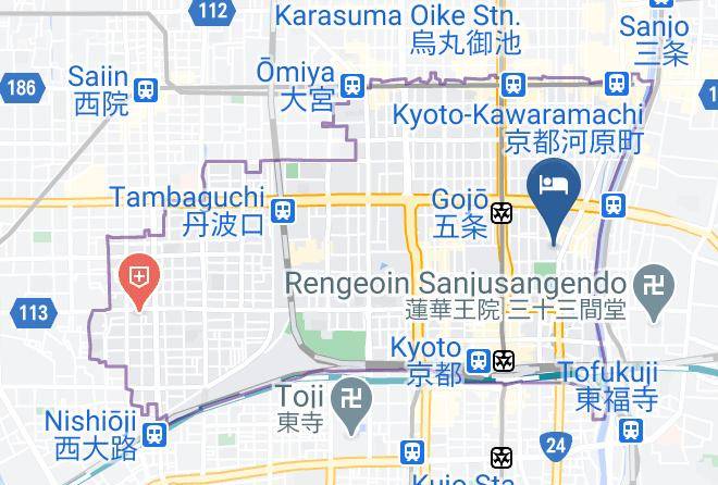 Kyoto City Shimogyo Ward - The Besso Soso Kyoto Maps