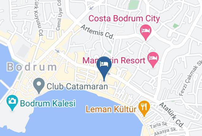 Bodrum - The Best Life Hotel Bodrum Center Maps