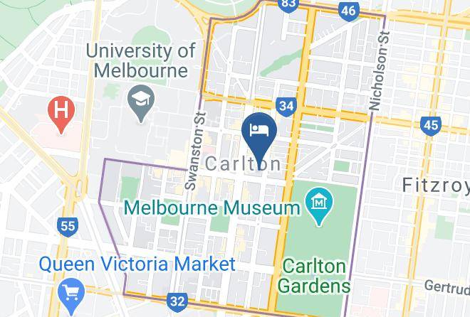 Melbourne - The Best Western Plus Travel Inn Hotel Maps