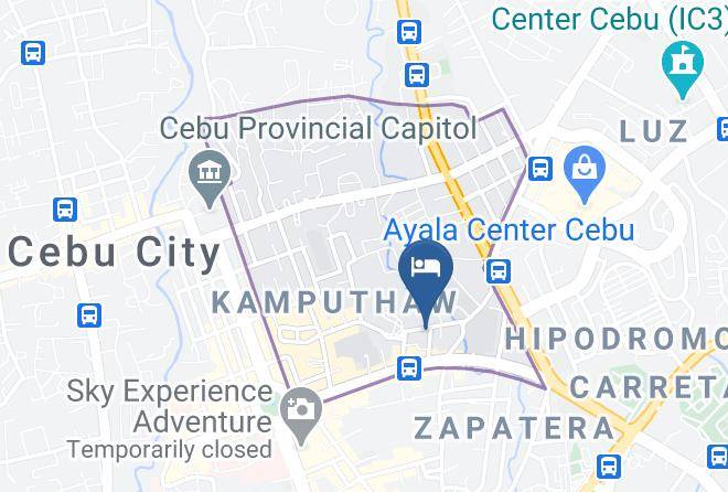 Cebu - The Beverly Boutique Business Hotel Maps