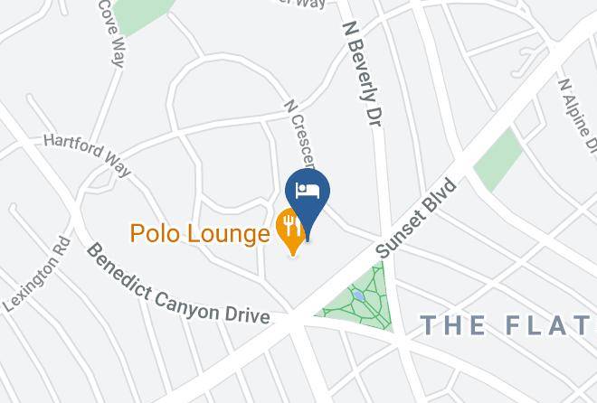 The Beverly Hills Hotel Spa Map