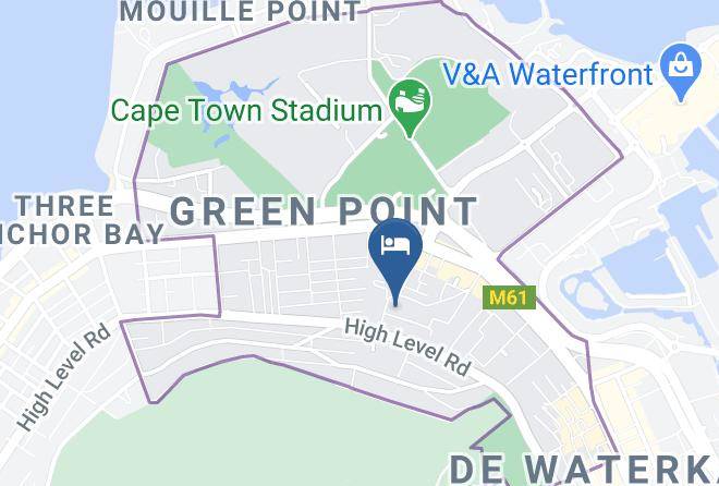 City Of Cape Town - The B I G Backpackers In Green Point Maps