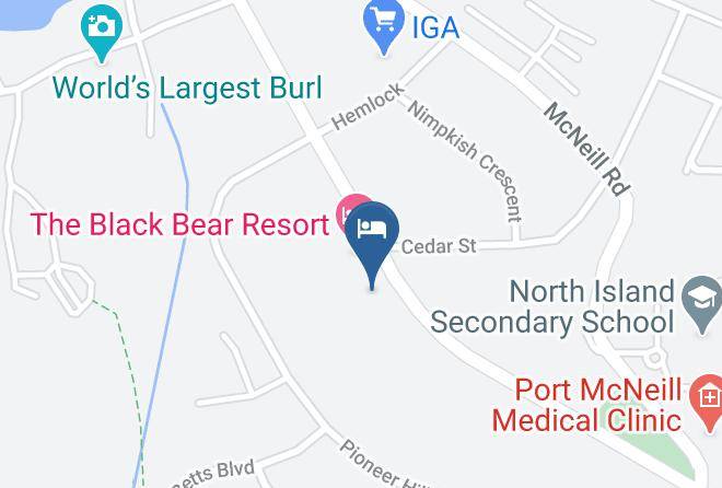 The Black Bear Resort Hotel Map