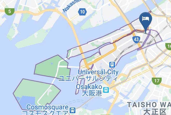 Osaka City Konohana Ward - The Blend Inn Maps