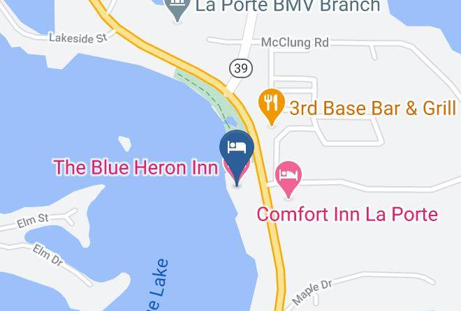 La Porte - The Blue Heron Inn Maps