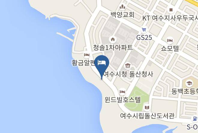 Yeosusi - The Blue Hotel Maps