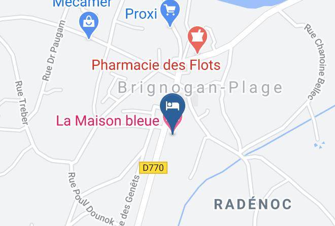 Finistere - La Maison Bleue Maps