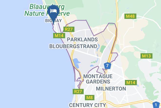 City Of Cape Town - The Blue Peter Hotel Maps