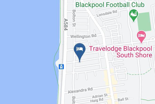 Blackpool - The Bluebell Hotel Maps