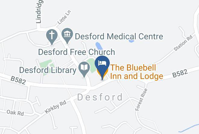 Leicestershire - The Bluebell Inn And Lodge Maps