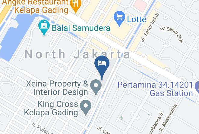 North Jakarta - The Bnb Jakarta Kelapa Gading Maps