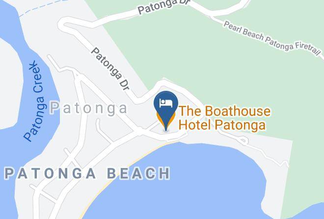 The Boathouse Hotel Patonga Map