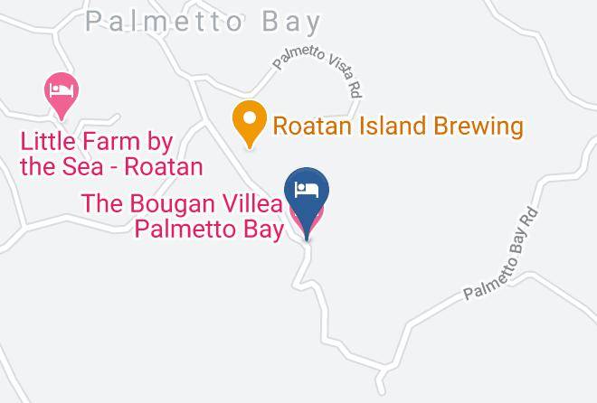 Roatan - The Bougan Villea Palmetto Bay Maps