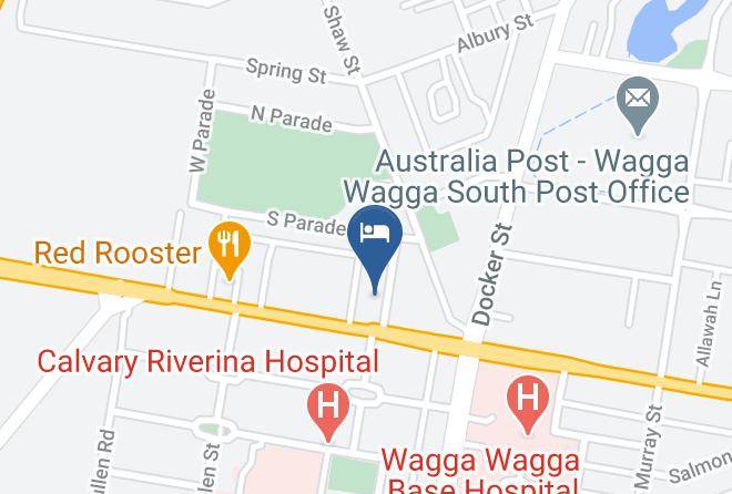 Wagga Wagga - The Boulevarde Motor Inn Maps