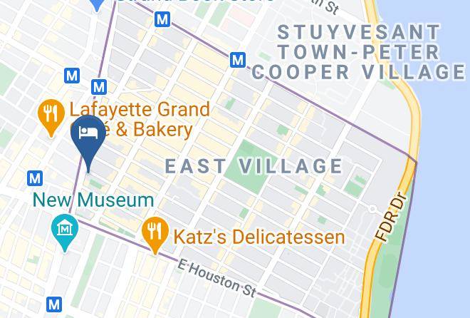 New York - The Bowery Hotel Maps