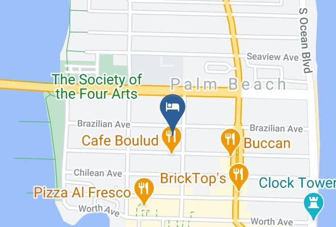 Palm Beach - The Brazilian Court Hotel Maps