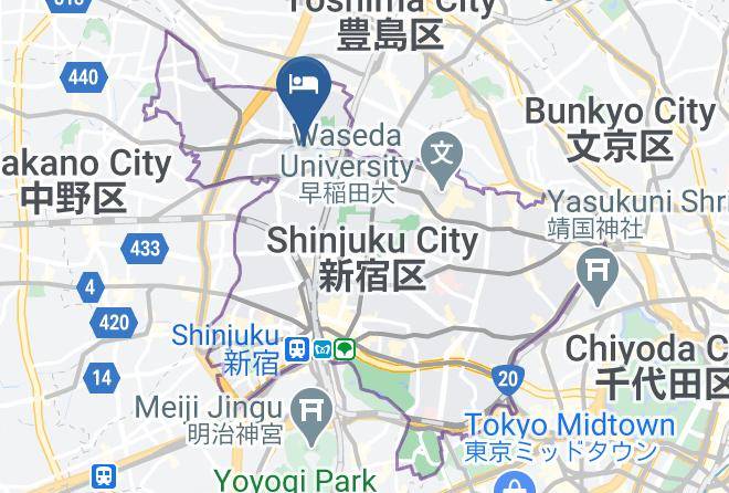Shinjuku Ward - The Breathing Hotel Tokyo Maps